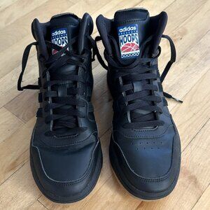 Men's Adidas Hoops 3.0 Mid High-Top Sneaker in Black size 8.5